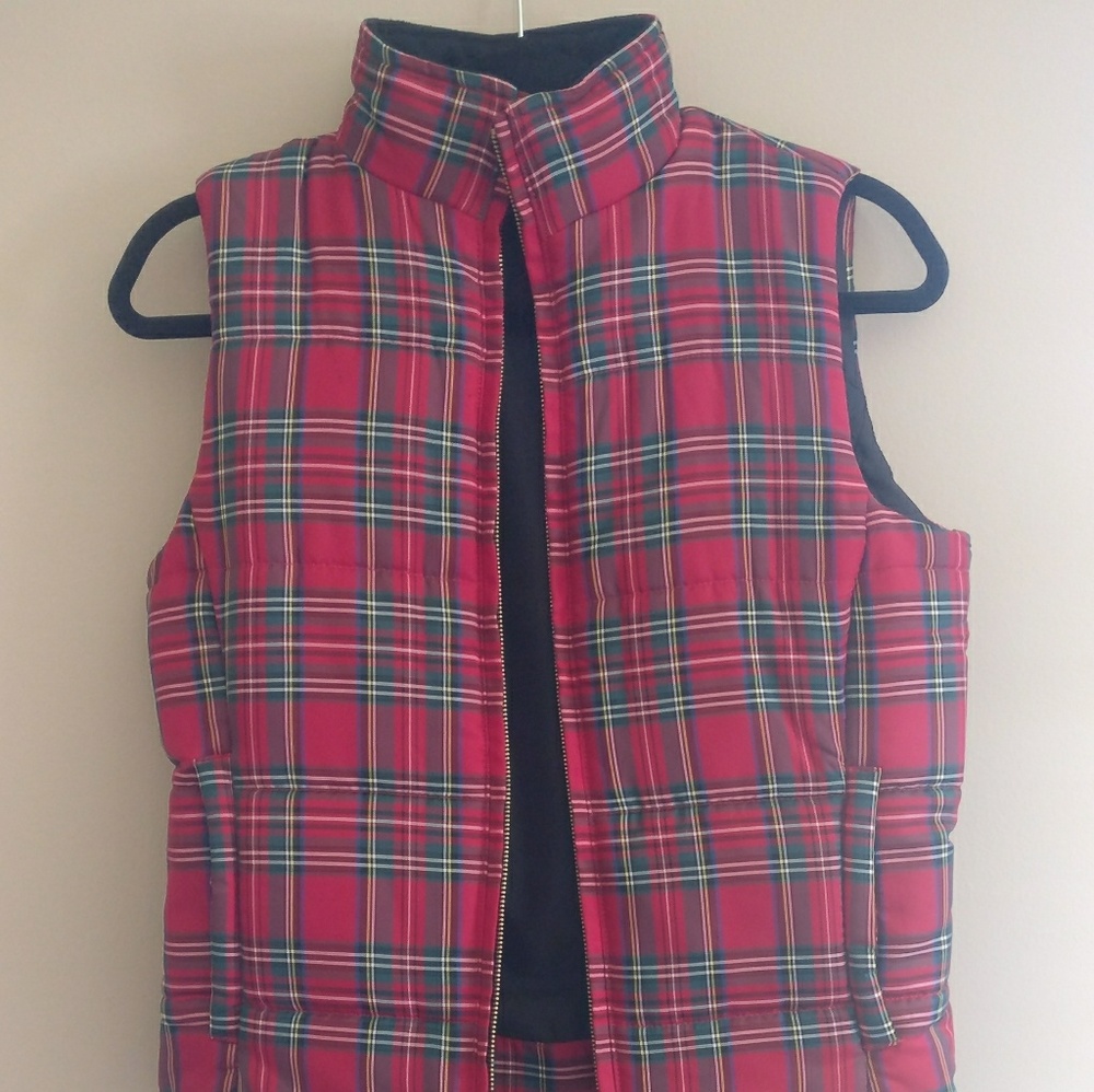 Plaid Puffer Vest